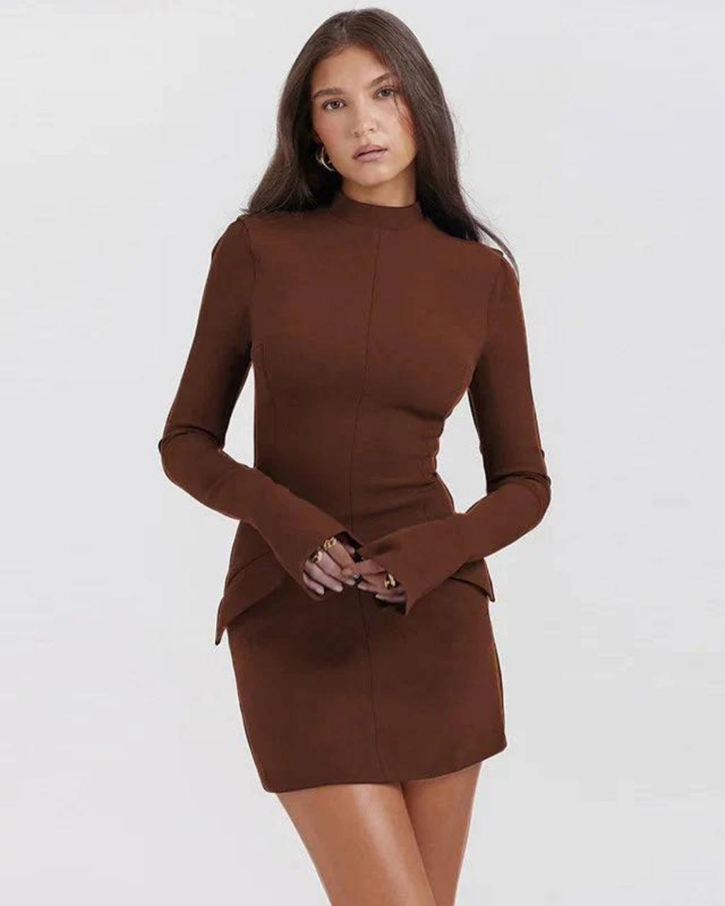 Lettie - Elegantes Freight-Kleid mit vollen Ärmeln
