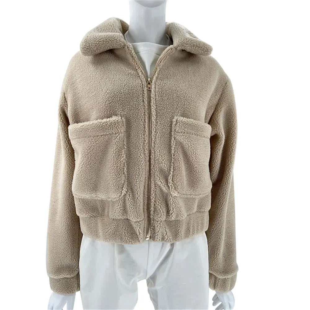 Wistal | Veste bomber Sherpa confortable pour femme