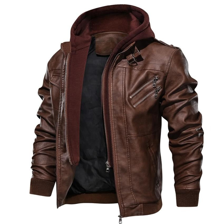benjy – herren-motorradjacke aus kunstleder