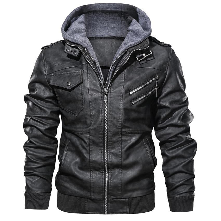 benjy – herren-motorradjacke aus kunstleder