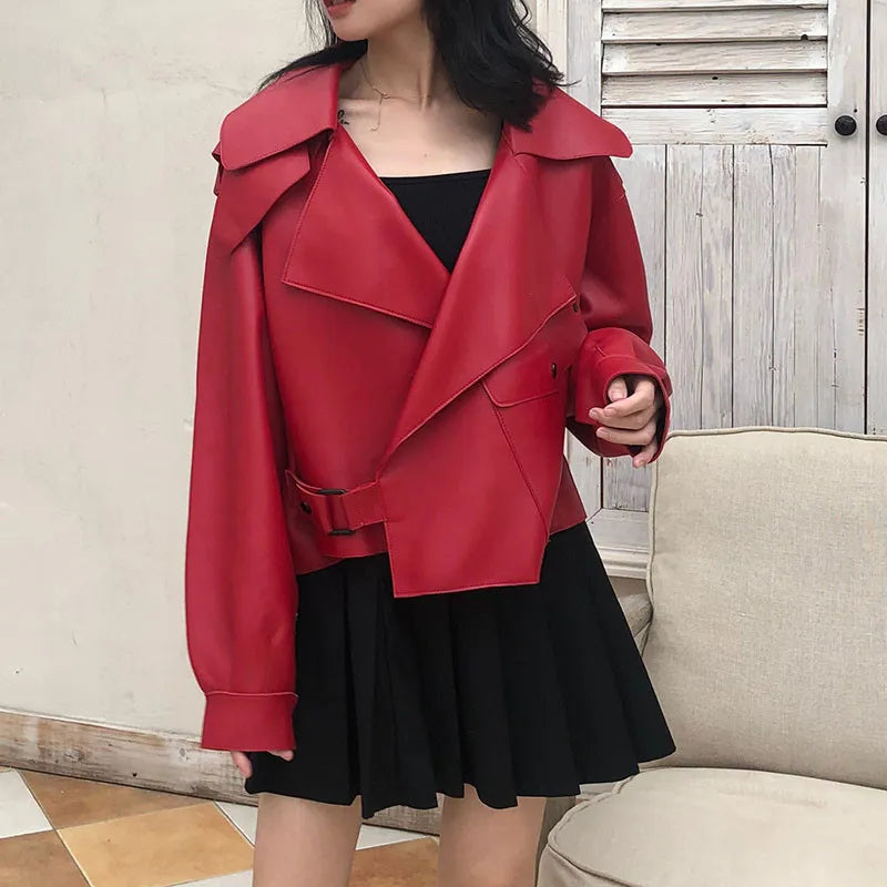 Veste en cuir élégante pour femme - Evi