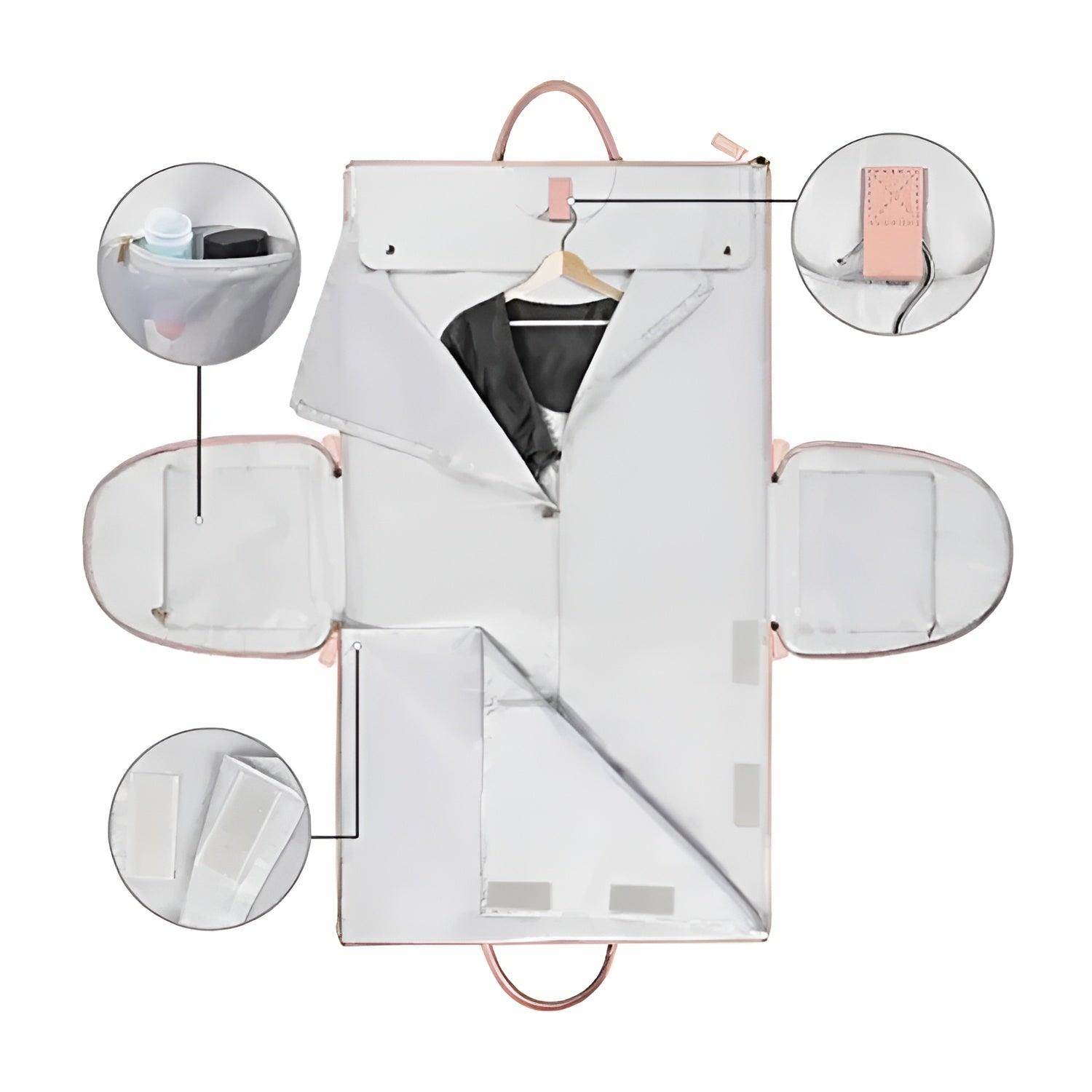 Bellachicha - Eleganter Kleiderorganizer Umhängetasche aus Vegan Leder