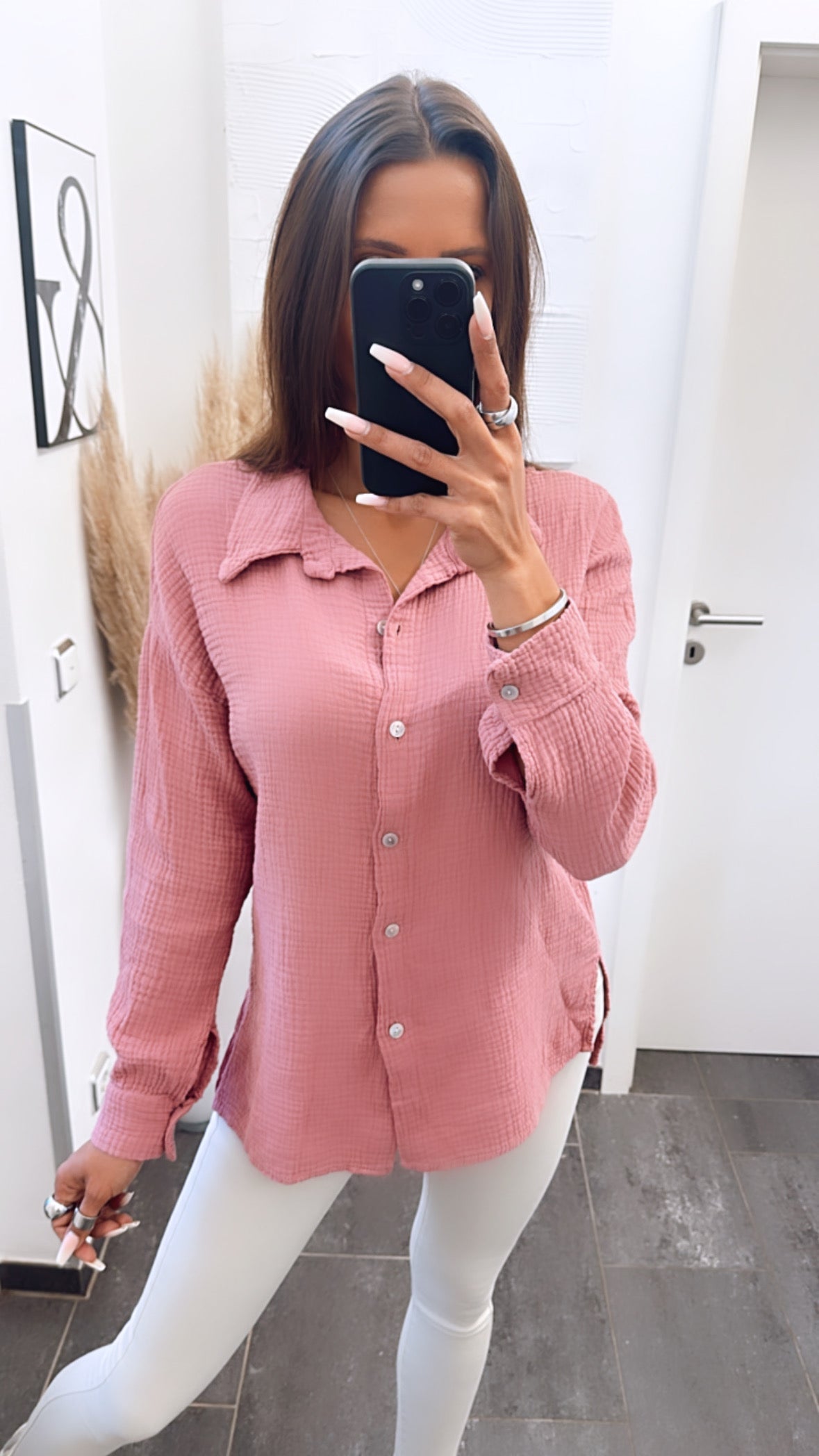 Trend Bluse, schmaler Schnitt / beere Art. 6149