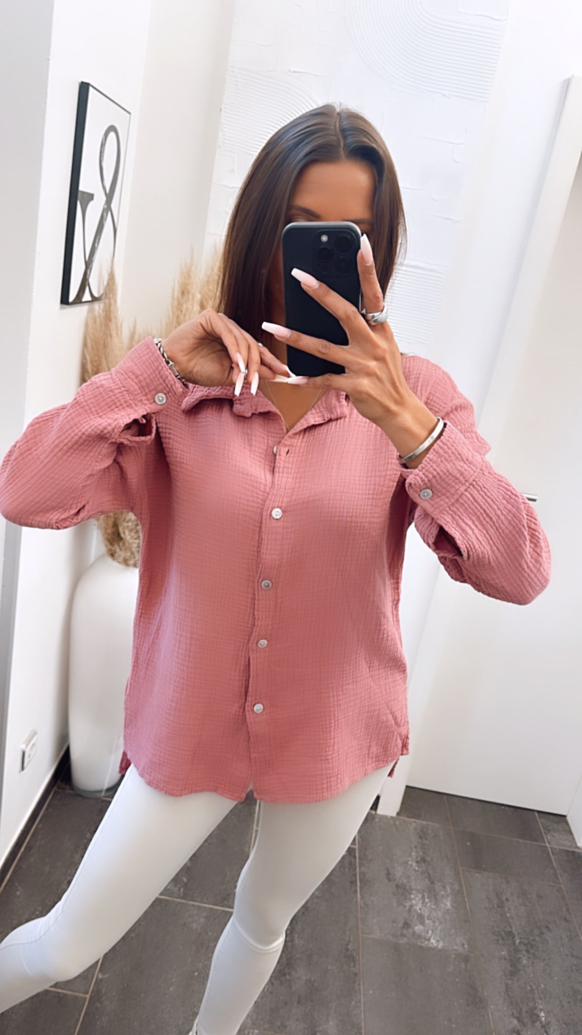 Trend Bluse, schmaler Schnitt / beere Art. 6149