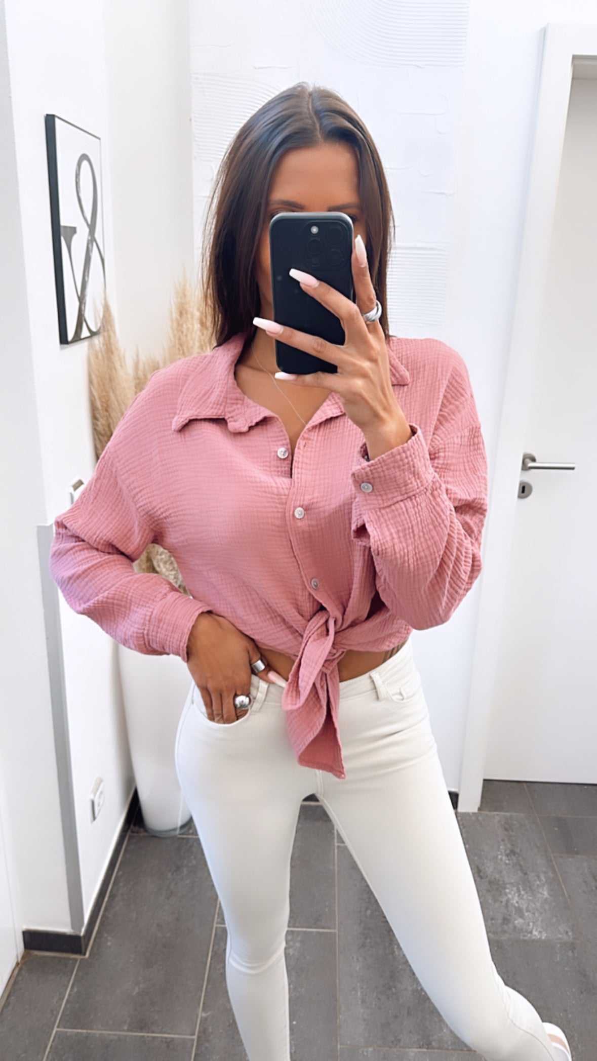 Trend Bluse, schmaler Schnitt / beere Art. 6149