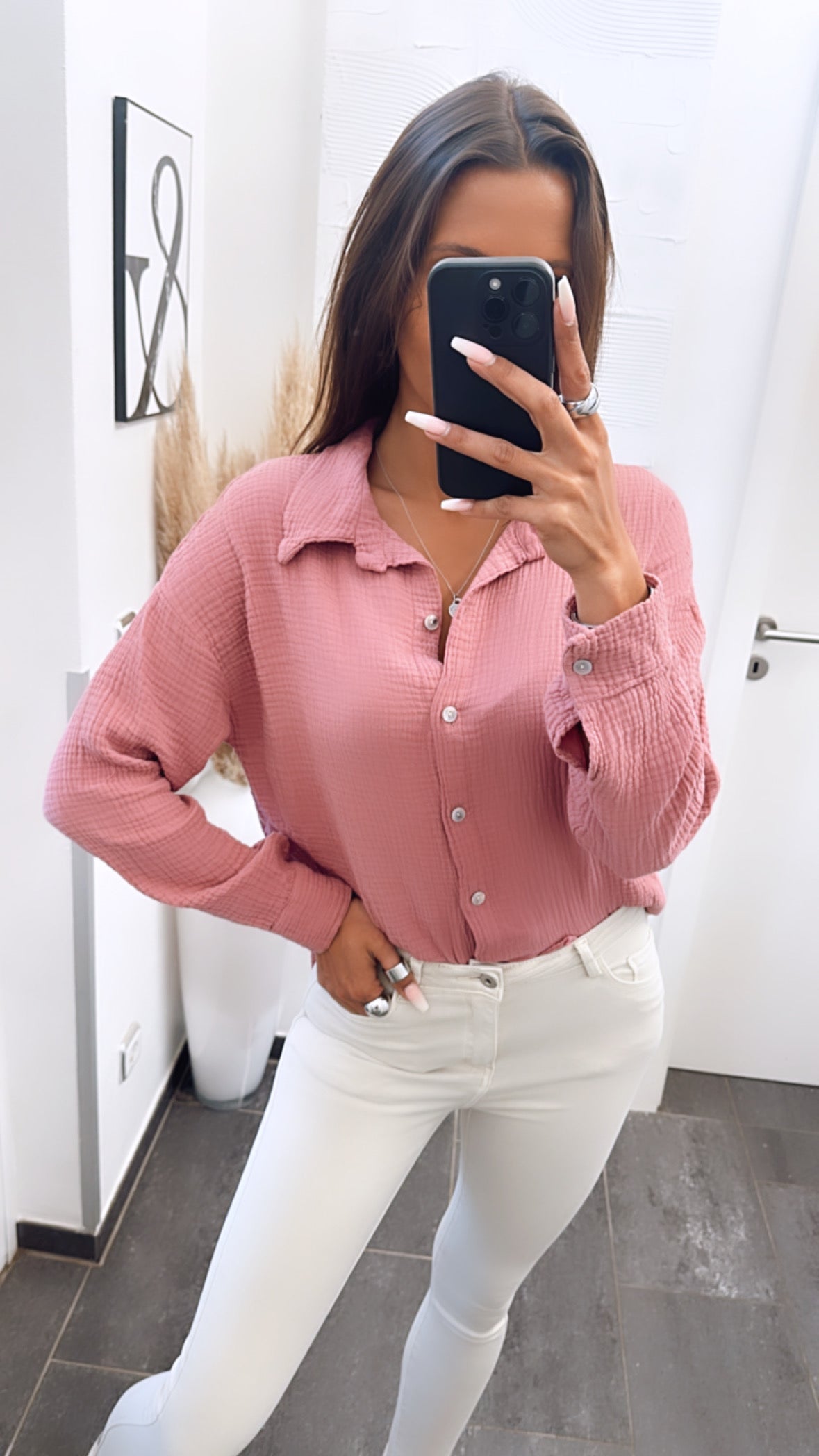 Trend Bluse, schmaler Schnitt / beere Art. 6149