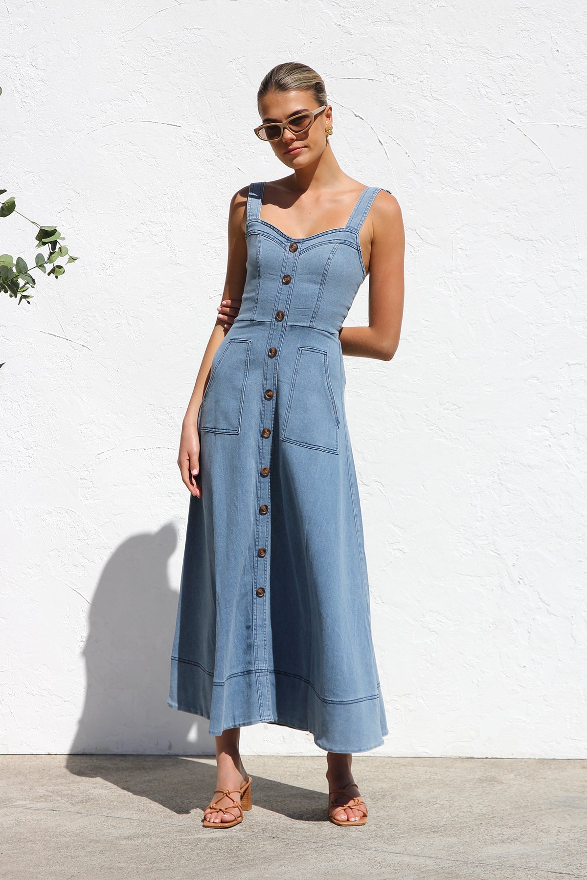 Danielle Kleid BLAUER DENIM