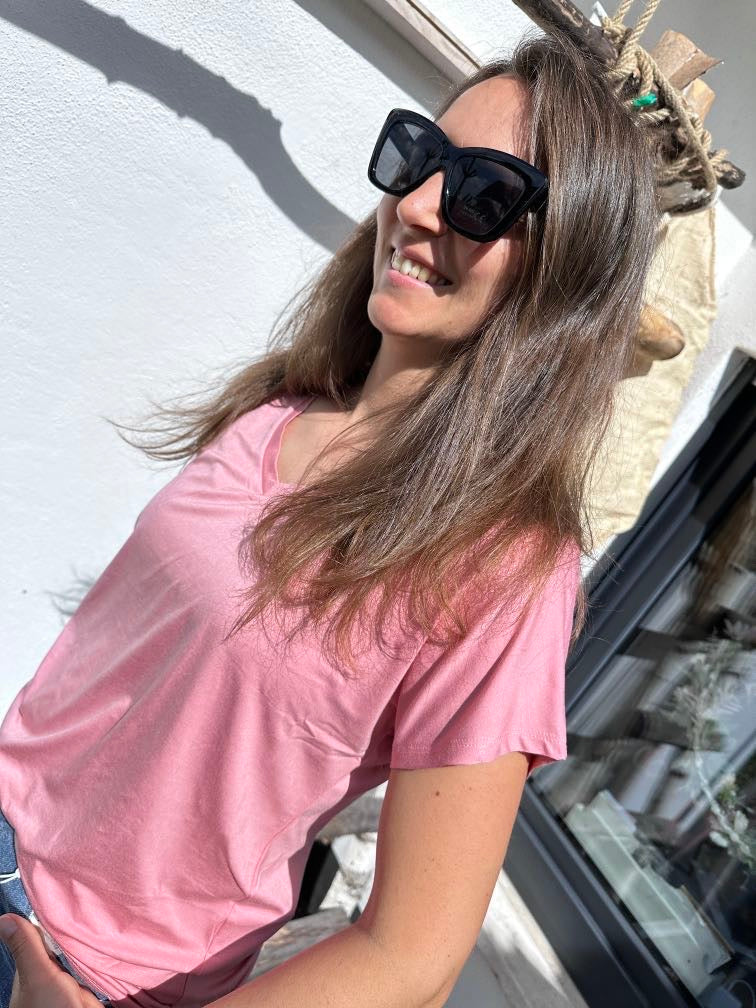 Bellachicha mit V-Ausschnitt rosa