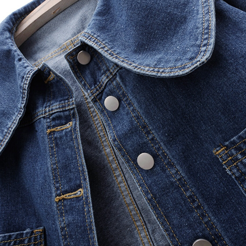 Julia | Veste courte en jean coréenne pour femme