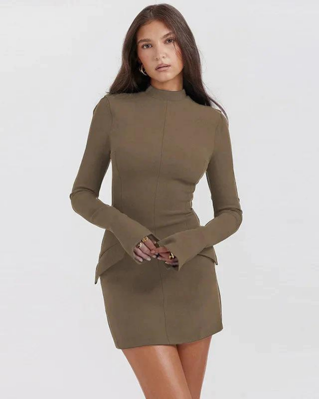 Lettie - Elegantes Freight-Kleid mit vollen Ärmeln