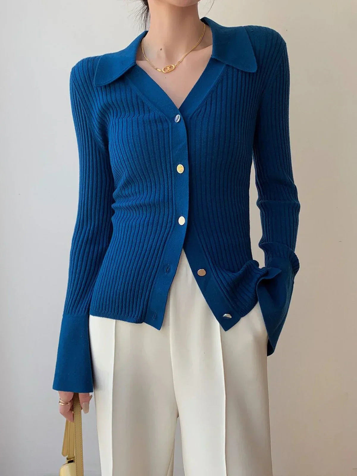 Koreanische Luxus-Strickjacke für Damen