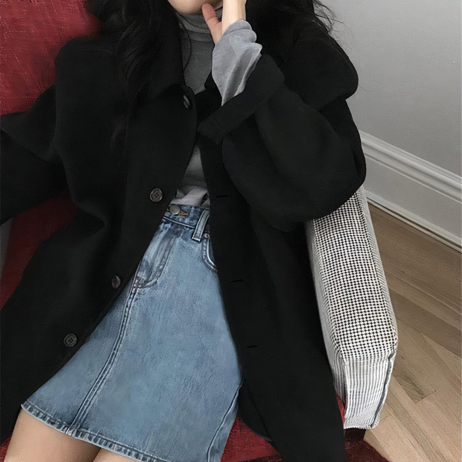 Manteau en laine pour femme pour l'hiver - Mara