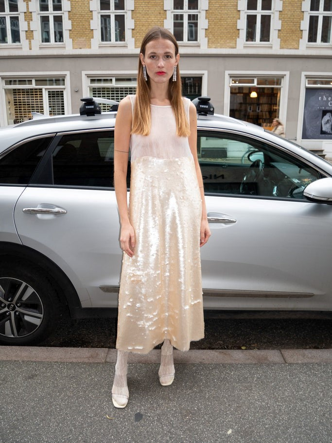 Robe midi à paillettes Lilah