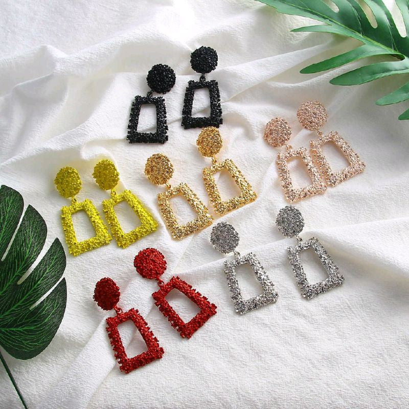 Micara - Square Statements - Boucles d'oreilles