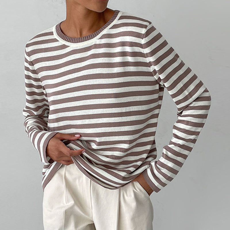 Bellachicha - Modisches Streifenshirt - Damen Elegantes Gestreiftes Hemd