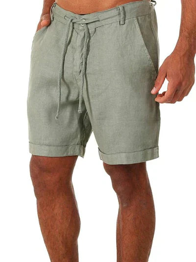 KALIO - short court en lin pour homme