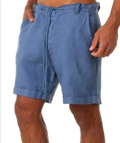 KALIO - short court en lin pour homme