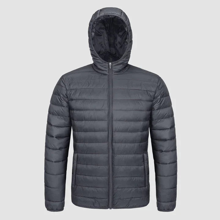 Orion – blaue pufferjacke für herren