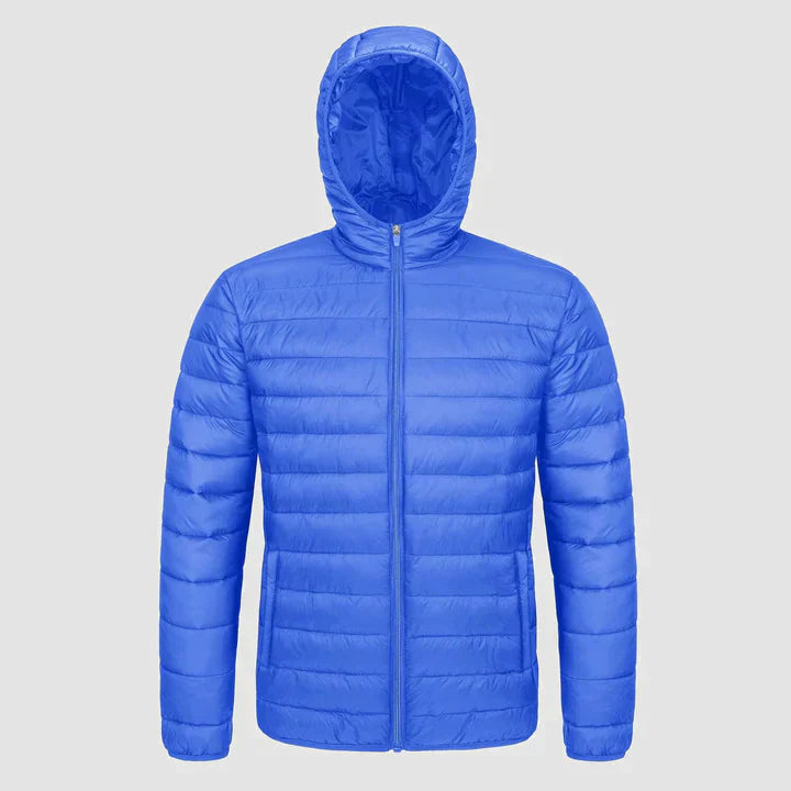 Orion – blaue pufferjacke für herren