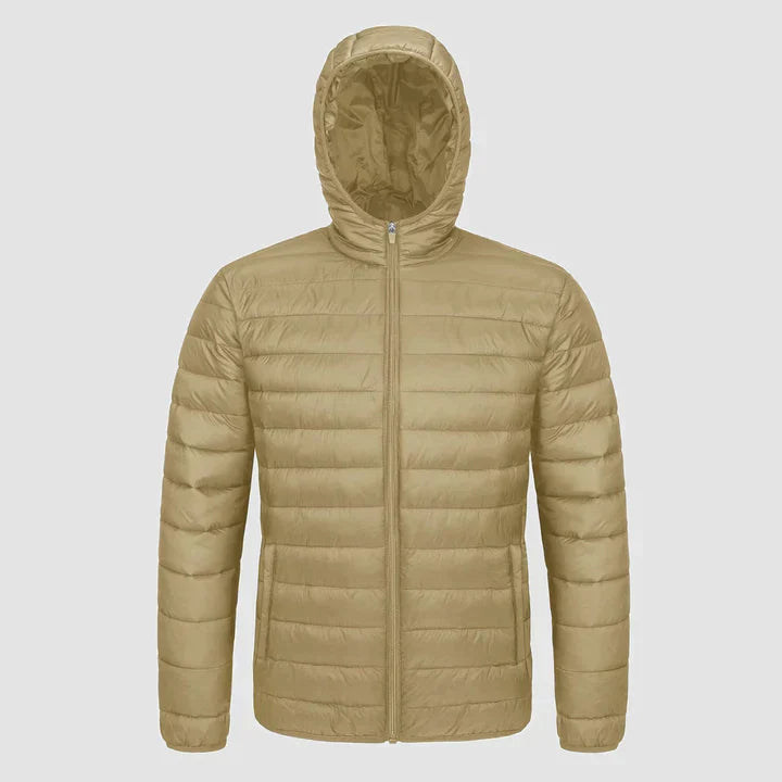 Orion – blaue pufferjacke für herren
