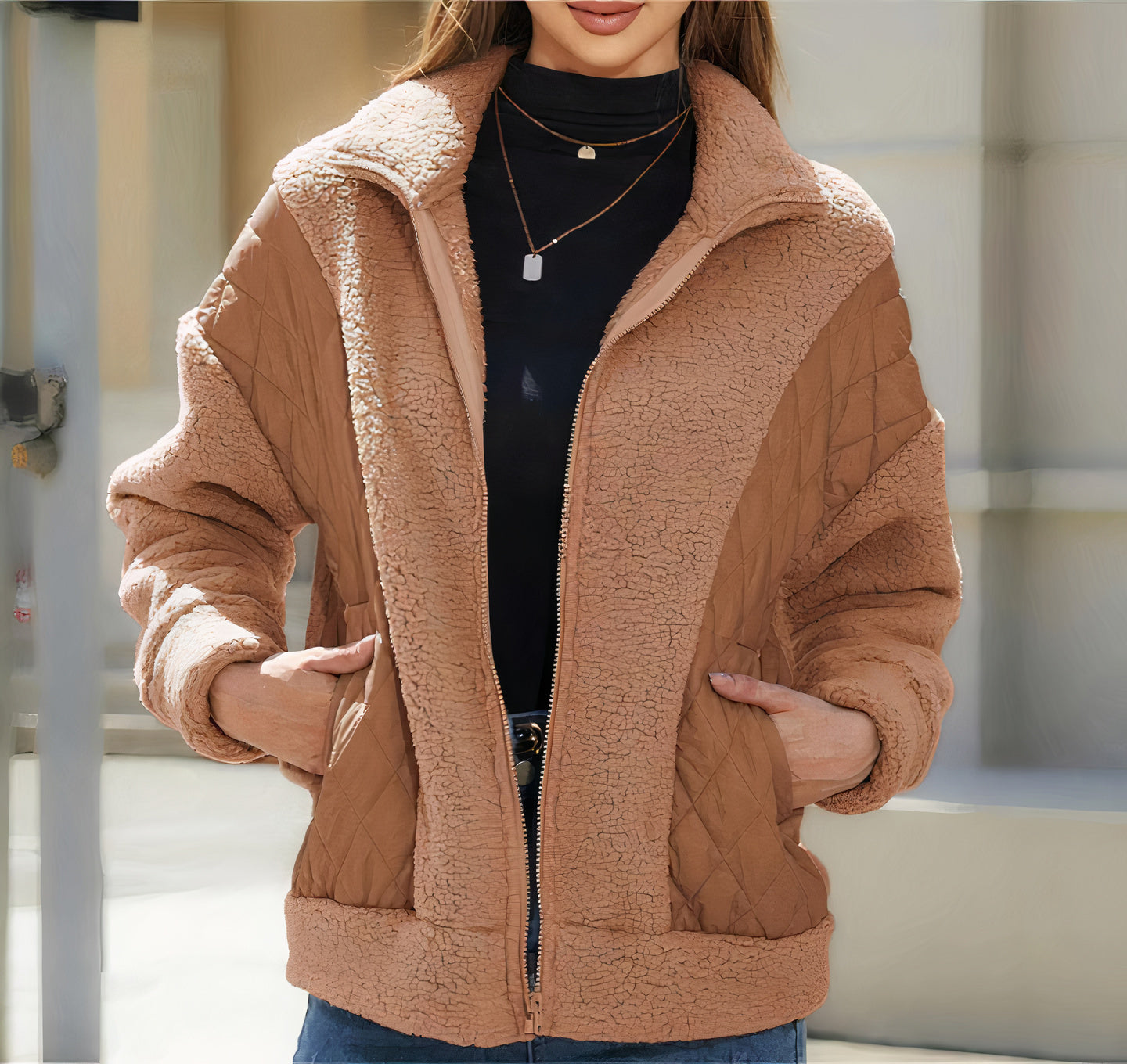 Weivon | Veste patchwork matelassée pour l'automne