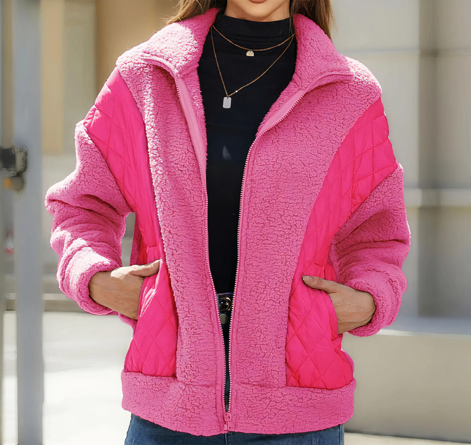 Weivon | Veste patchwork matelassée pour l'automne