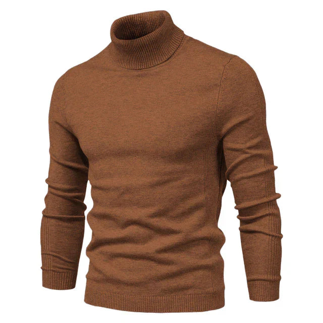 Benedikt - Pull col roulé en coton pour homme