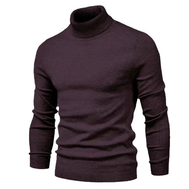 Benedikt - Pull col roulé en coton pour homme