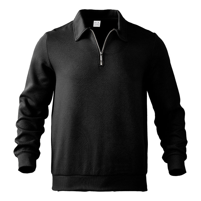 Polopullover mit reißverschluss für herren