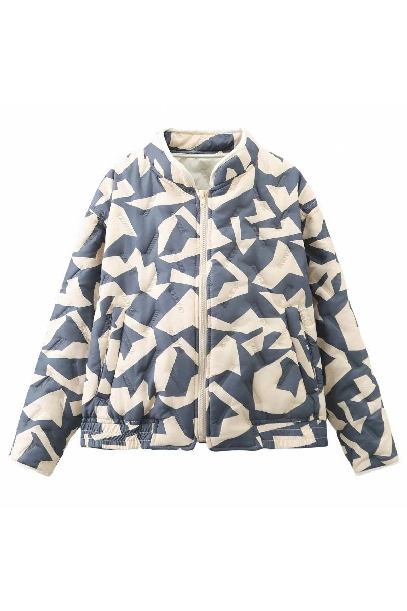 Kurze Bomberjacke „Pacino“ im Patchwork-Stil