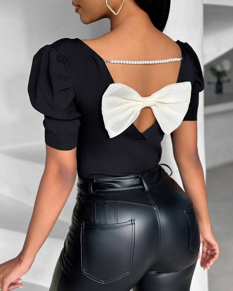 Bellachicha Bluse für Damen mit Schleifendesign