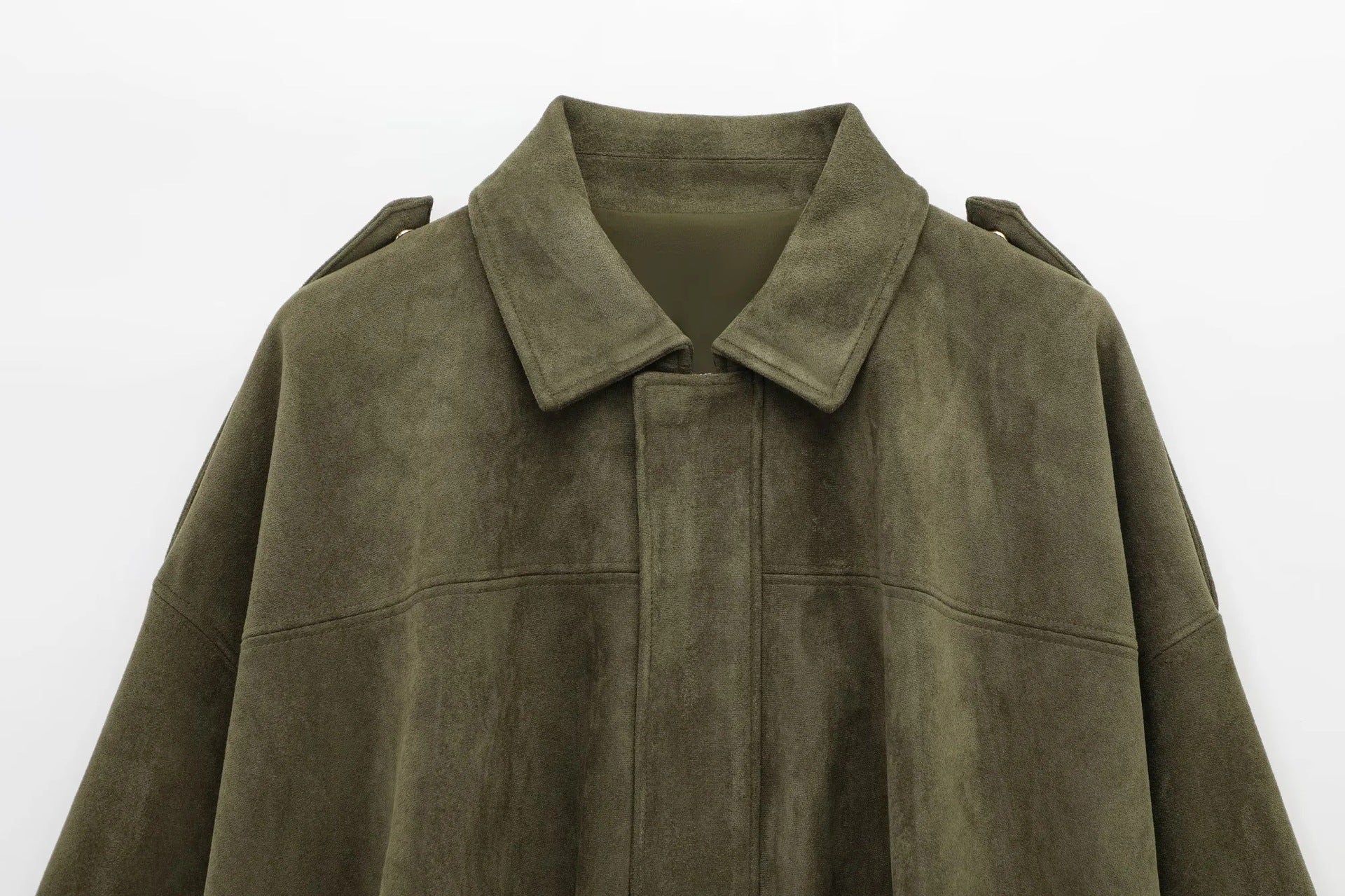 ZA Oversized Wildlederjacke