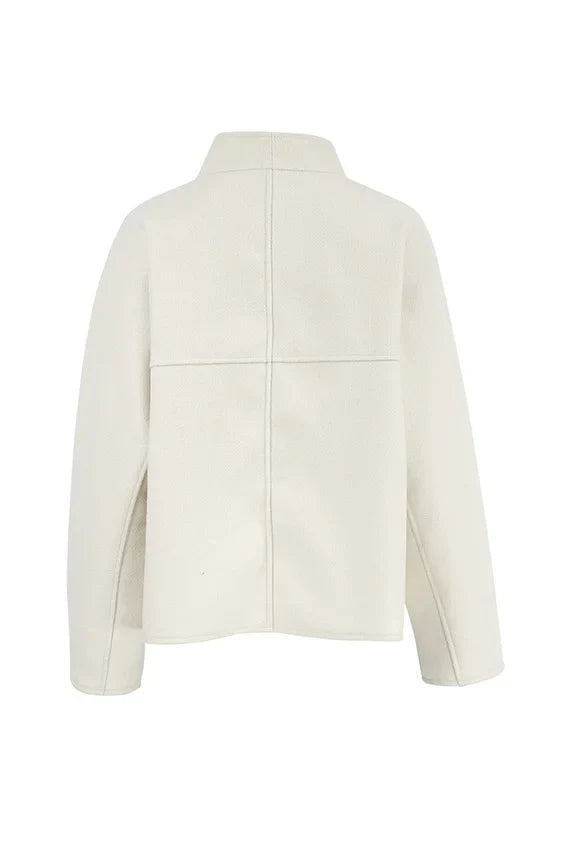 Langärmlige Jacke mit V-Ausschnitt