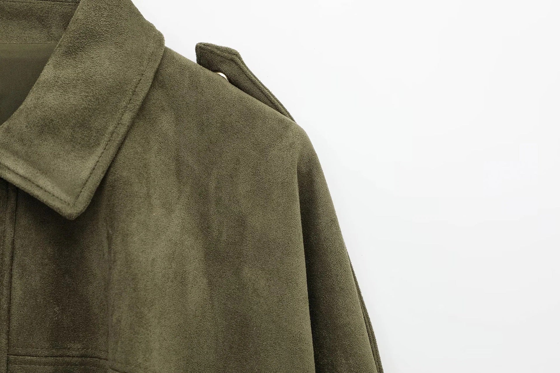 ZA Oversized Wildlederjacke