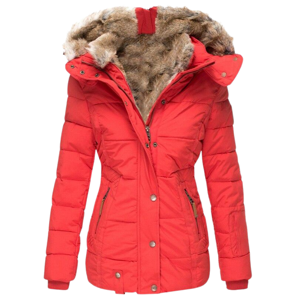 Yushin | Manteau en fourrure décontracté avec capuche pour femme