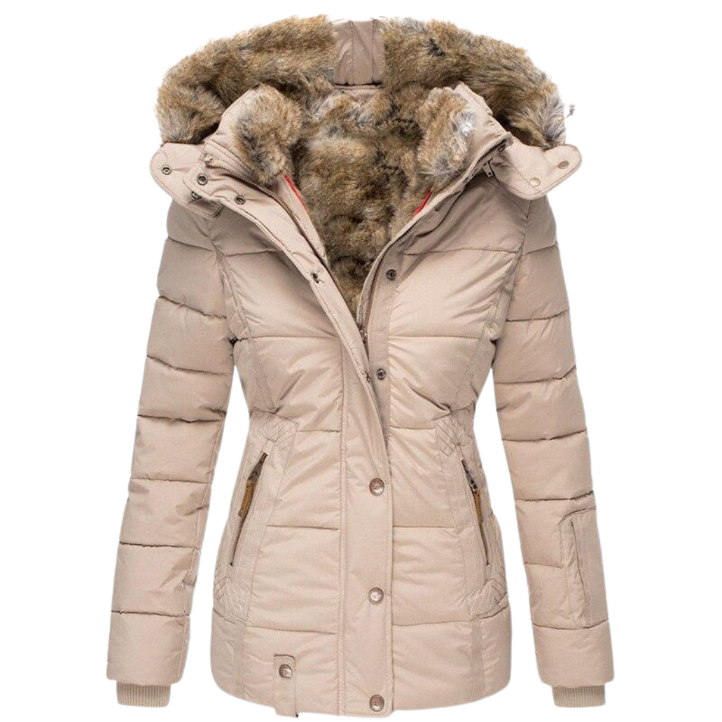 Yushin | Manteau en fourrure décontracté avec capuche pour femme