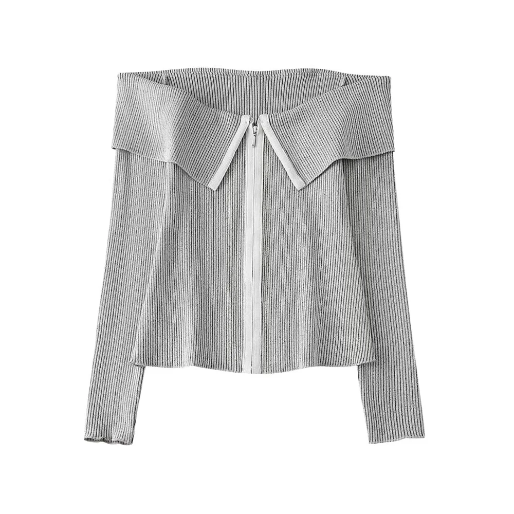 Bellachicha - Rippenstruktur - One Shoulder Top + Midirock - Sommer