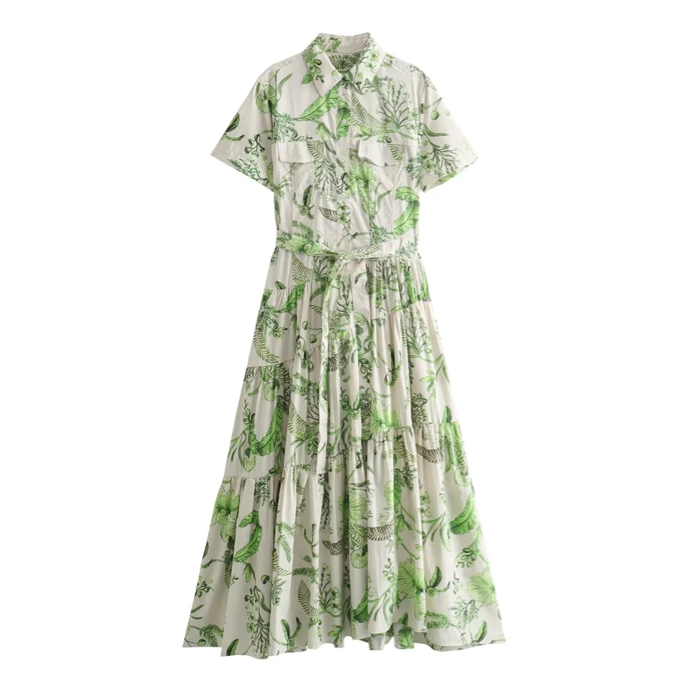Bellachicha - Pflanzenprint - Lockere Passform - Boho - Sommer