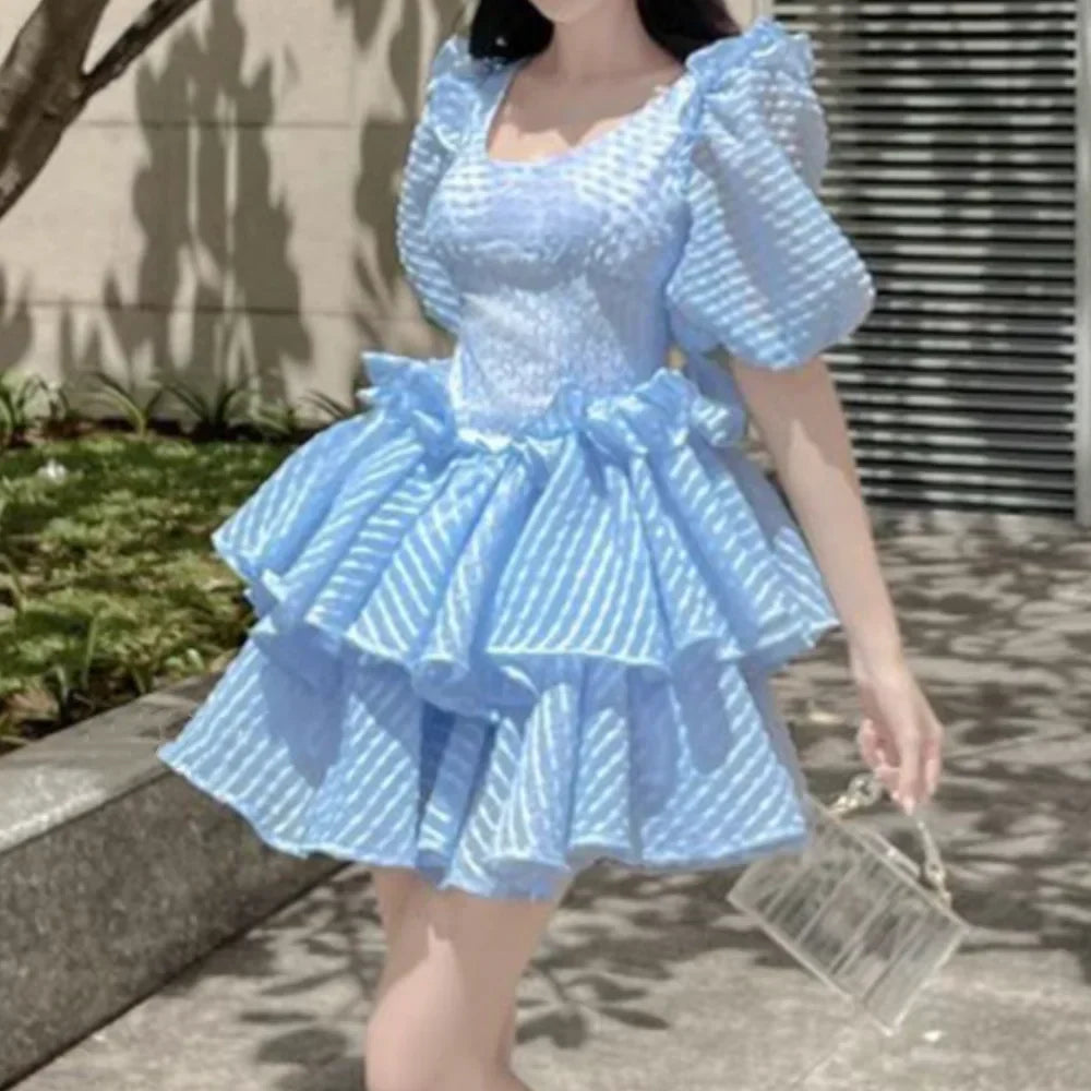 Bellachicha - Polyester - Blau und Weiß - Sommer