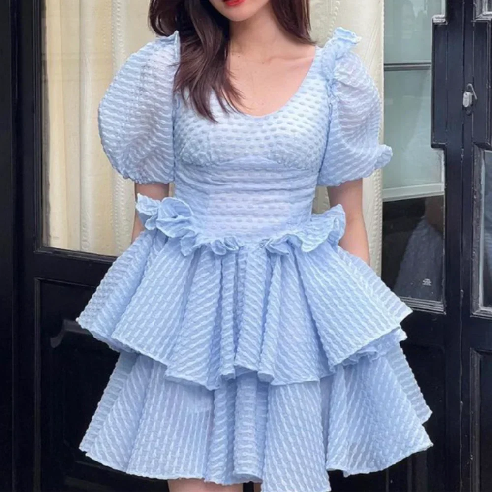 Bellachicha - Polyester - Blau und Weiß - Sommer
