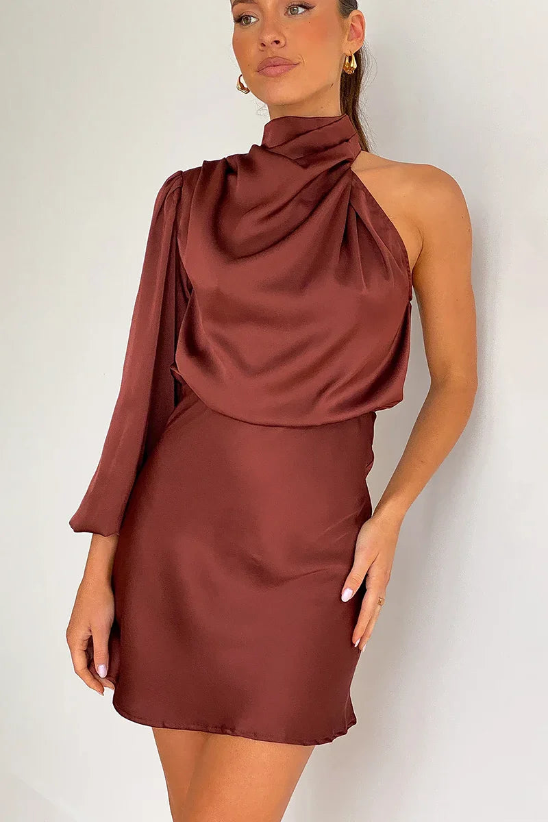 Robe courte Lissy - Marron