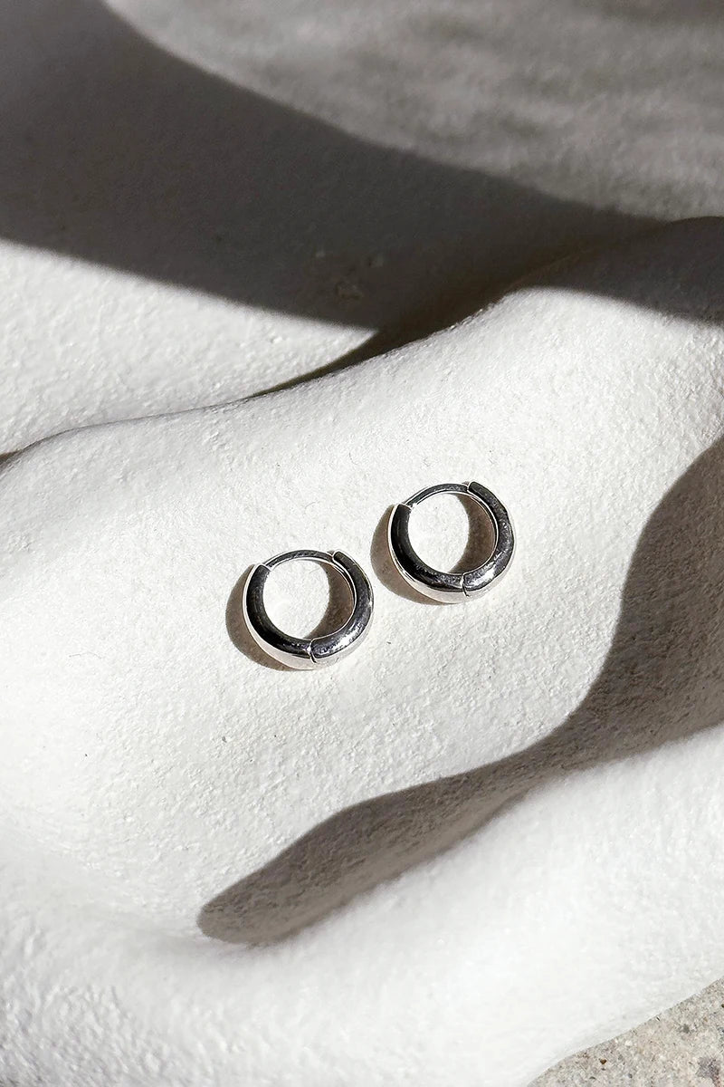 Boucles d'oreilles créoles « Island Glow » – argent sterling