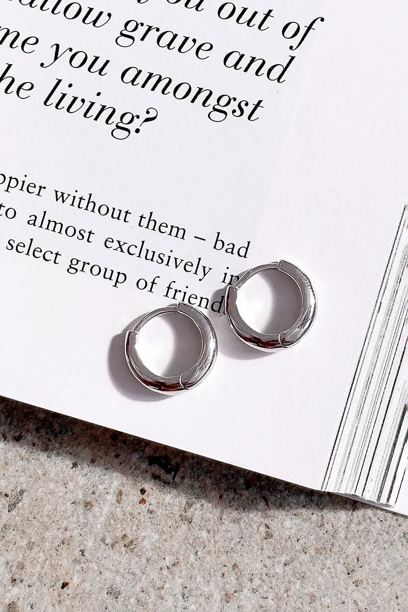 Boucles d'oreilles créoles « Island Glow » – argent sterling