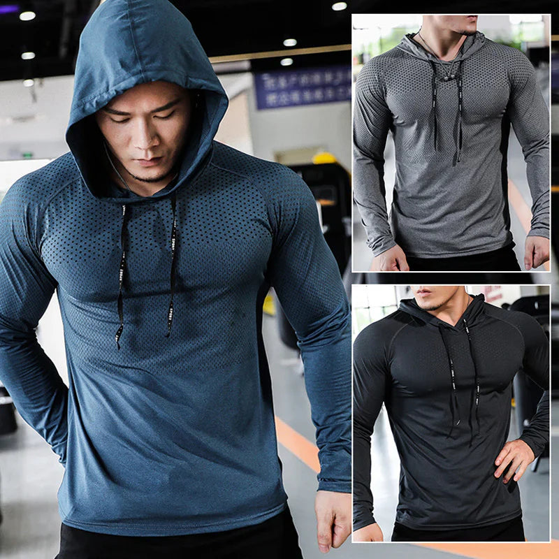 Sweat à capuche de sport respirant pour homme