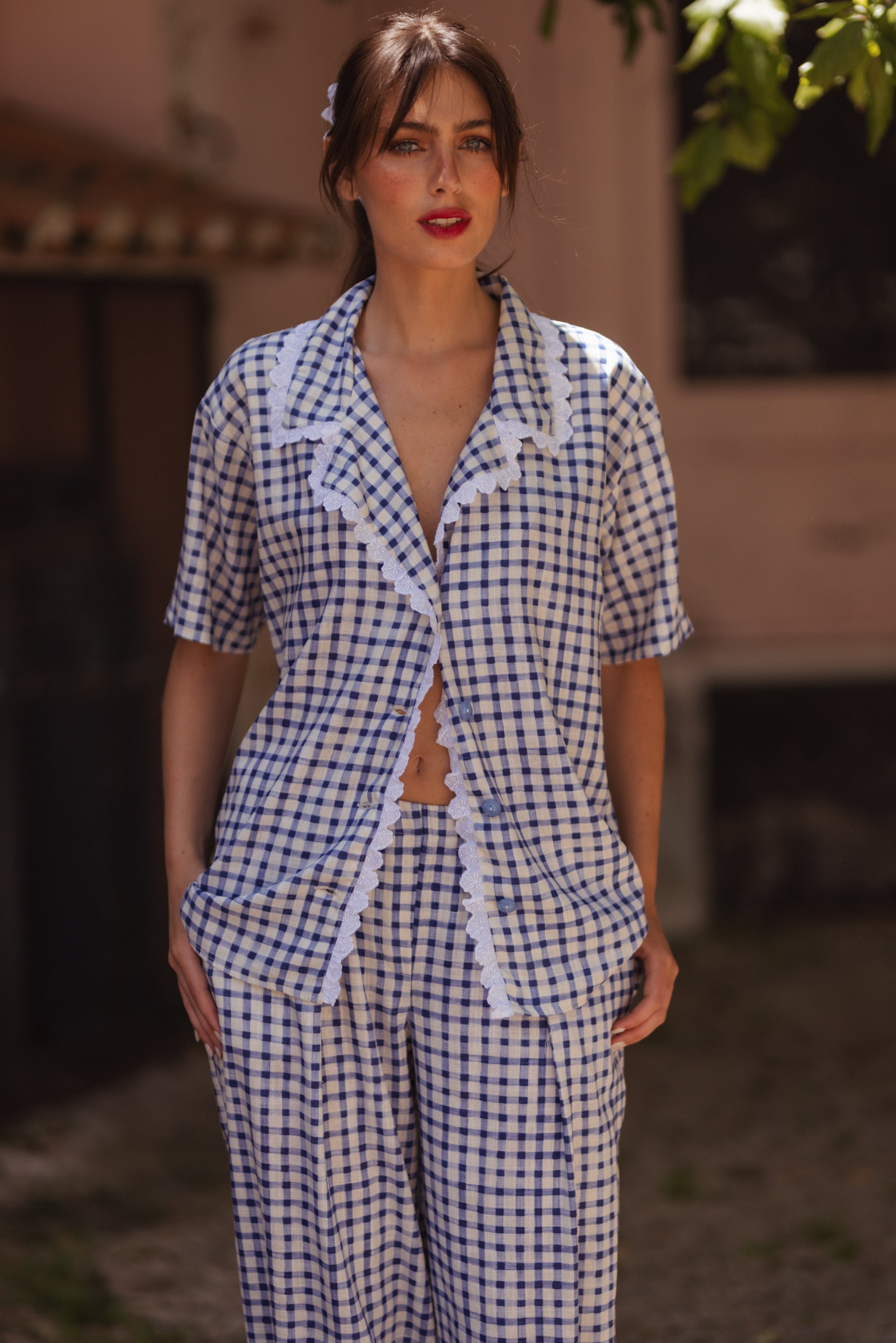 Chemise Bellachicha – VINYLE BLEU