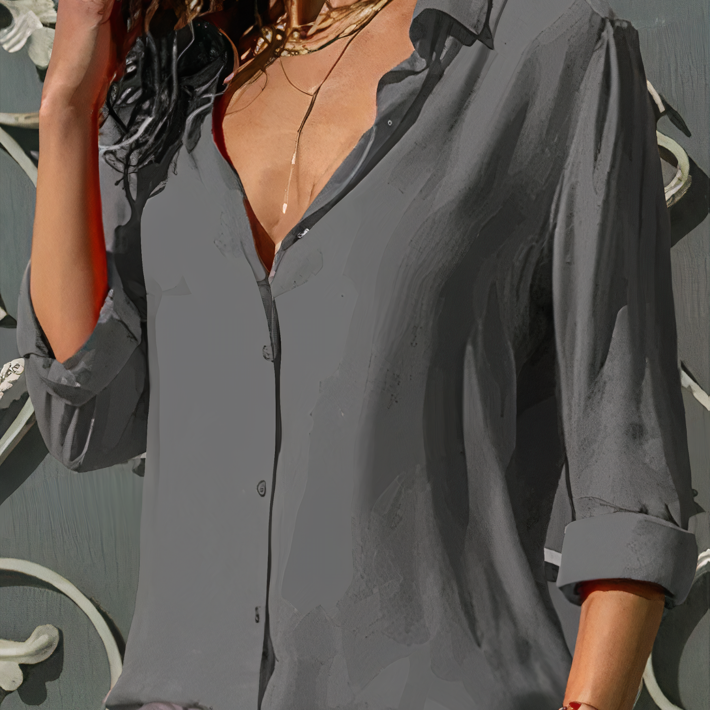 Bellachicha - Elegante Chiffonbluse für Frauen