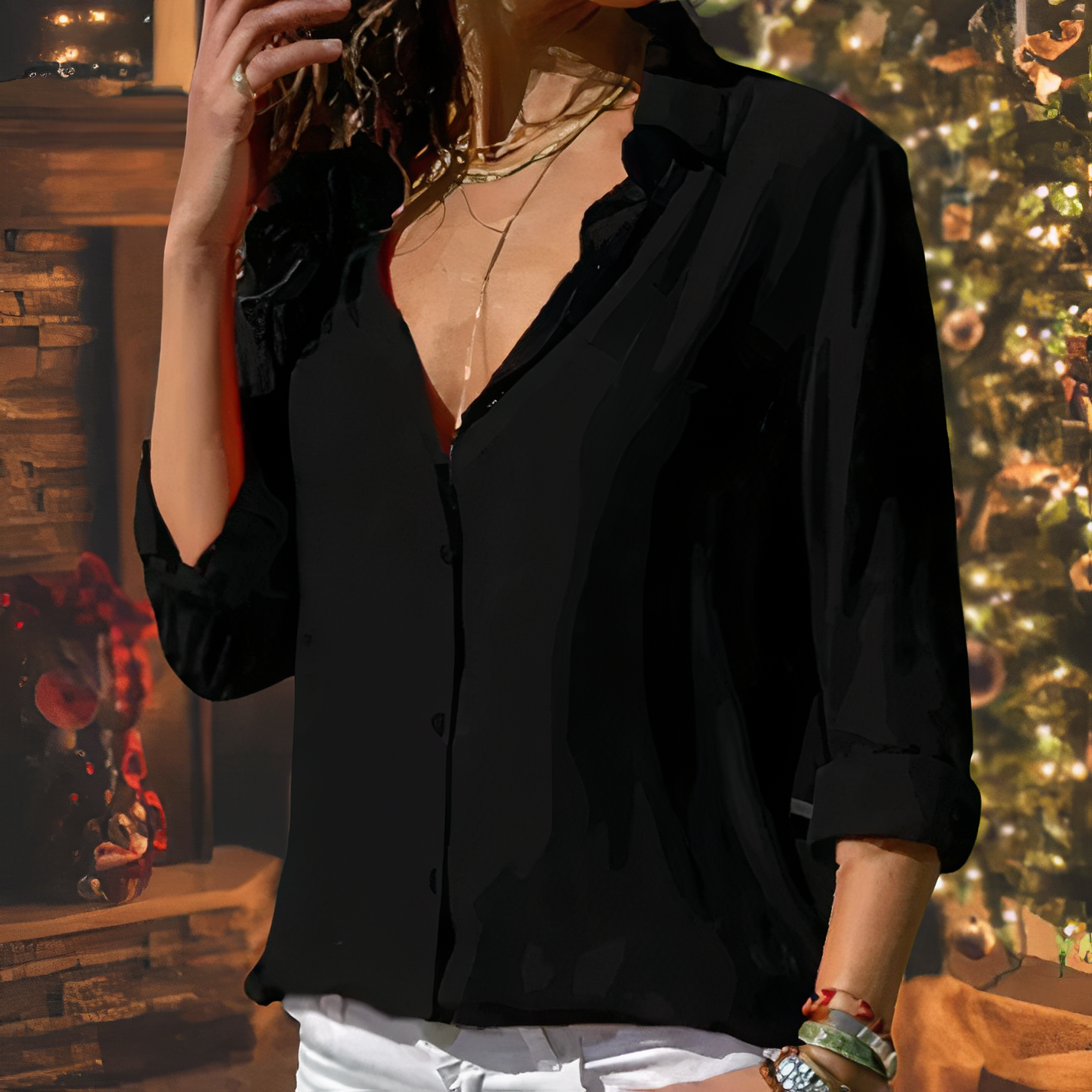 Bellachicha - Elegante Chiffonbluse für Frauen