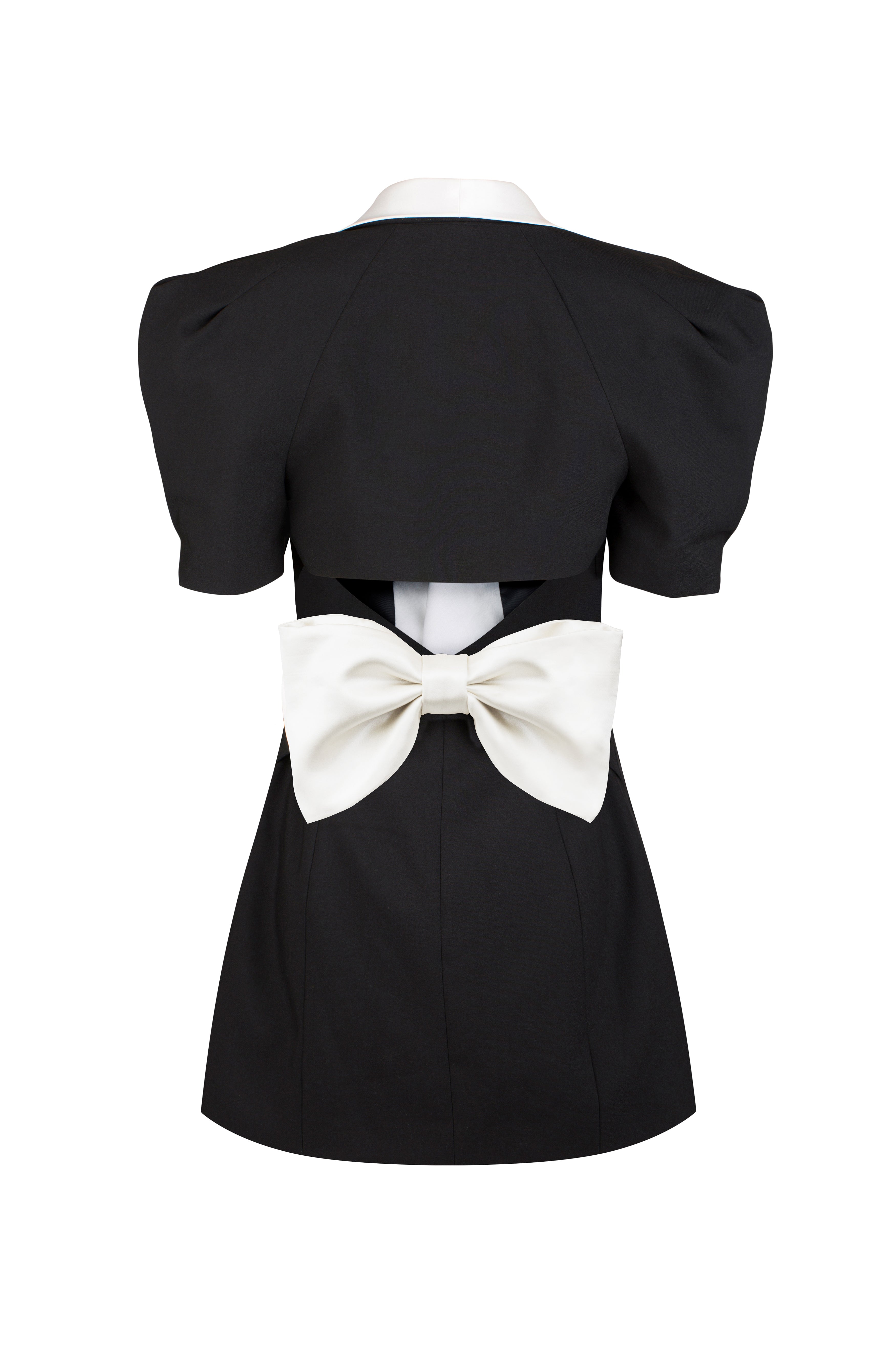 Elsie rückenfreies Minikleid mit V-Ausschnitt und Schleife