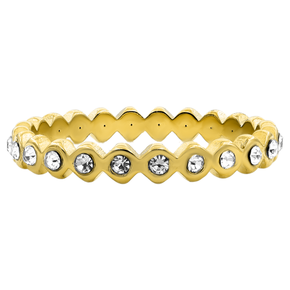 Bague Elena plaquée or 14 carats