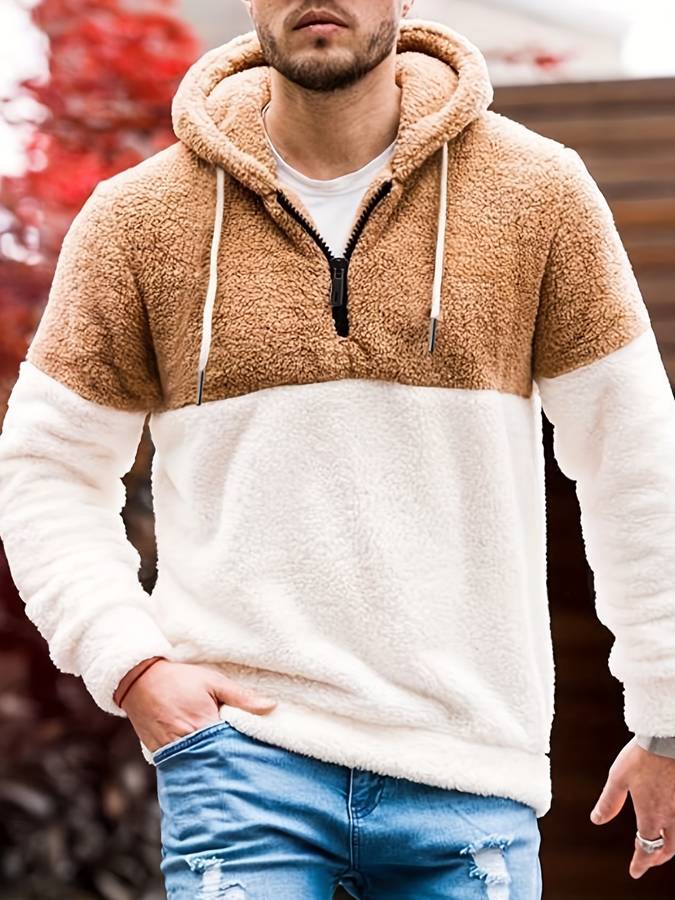 Roderick - Sweat à capuche polaire pour homme